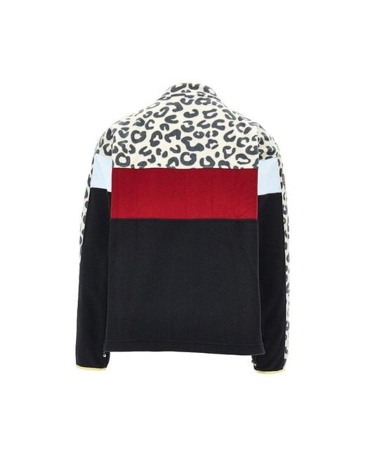 Mauna Kea Red Color-Block Full-Zip Fleece Jacket for men