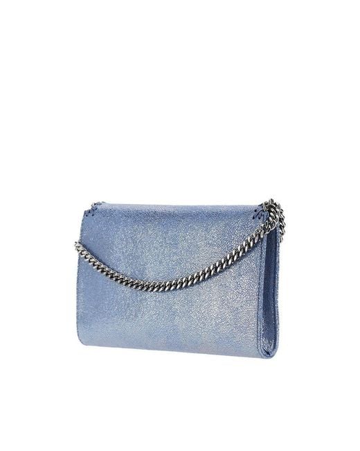 Stella McCartney Blue Mini Falabella Crossbody Bag