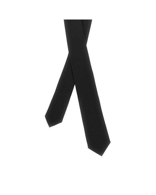 Emporio Armani Black Jacquard Silk Necktie for men