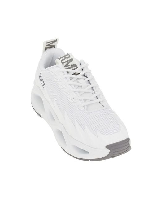 EA7 White 'Infinity Venom' Sneakers for men