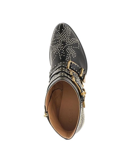 Chloé Brown 'Susan' Leather Ankle Boots