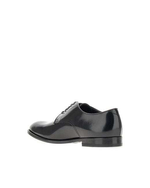 Stringate di Doucal's in Black da Uomo