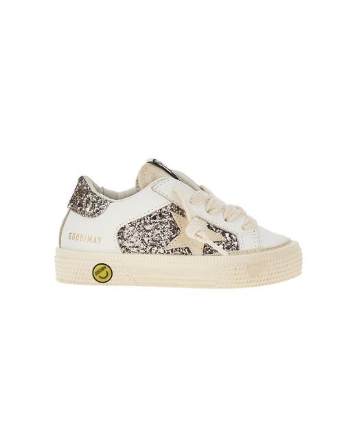 Golden Goose Deluxe Brand Multicolor 'May' Leather Sneakers Kids