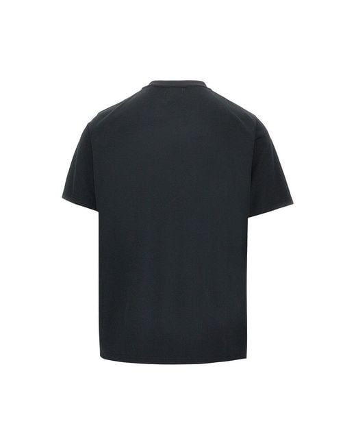 Arte' Black Mesh Football T-Shirt for men