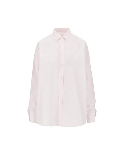 Phoebe Philo White Cotton Poplin Shirt