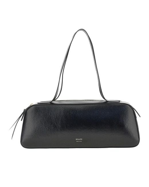 Khaite Black Patent Leather 'Simona' Bag