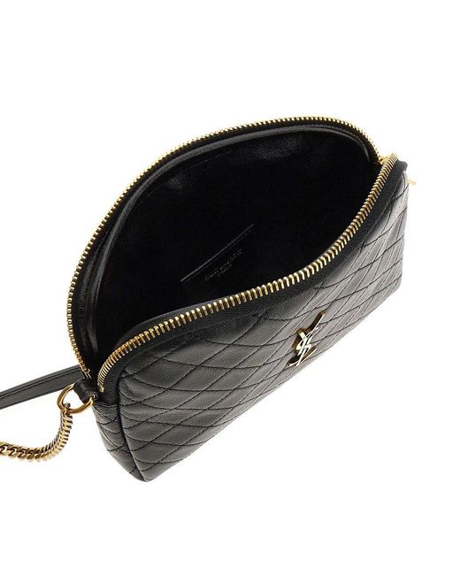 Saint Laurent Black 'Gaby' Crossbody Pouch