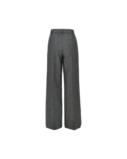 ANDAMANE Gray 'Nathalie' Mouliné Knitting Pants