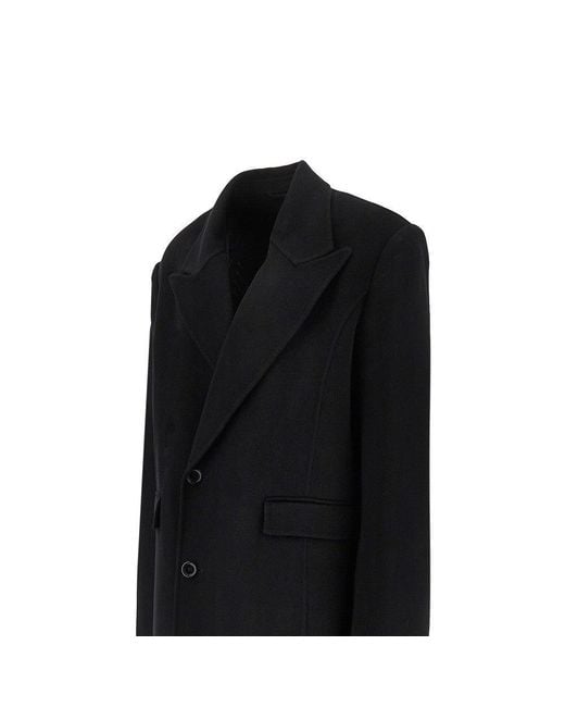 Séfr Black Wool And Cashmere 'Tetsu' Coat for men