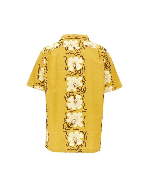 Patagonia Yellow 'Tidal Threads' Printed Cotton Shirt for men