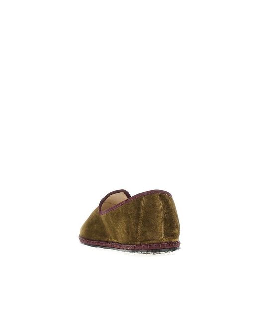 Vibi Venezia Green Velvet Slippers for men