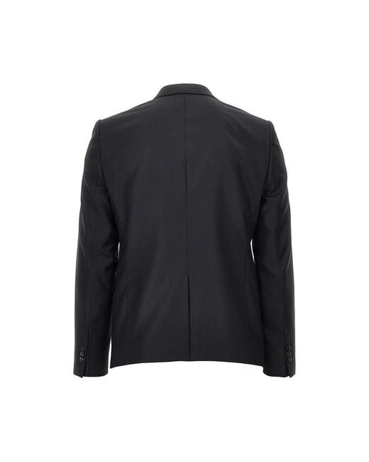 Emporio Armani Black Light Wool David Line Suit for men