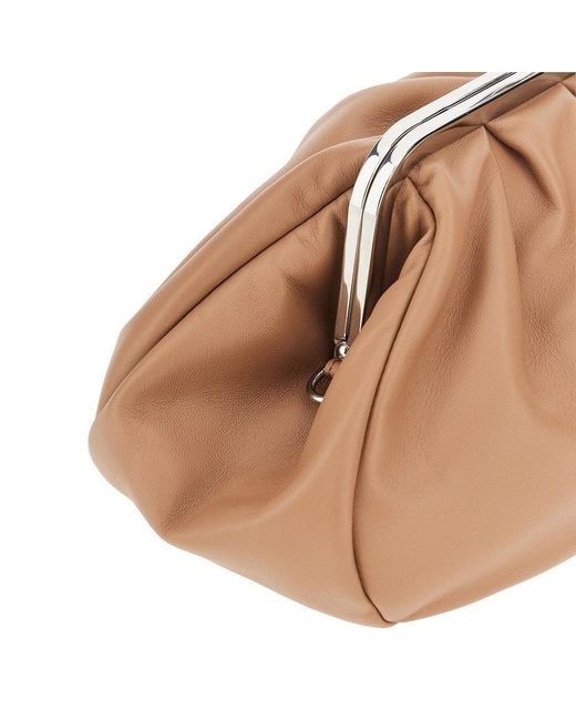 Weekend by Maxmara Natural Leather Medium 'Pasticcino' Bag