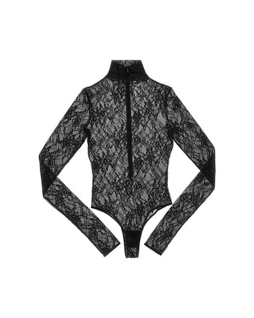 ANDAMANE Black 'Ziggy' Lace Bodysuit