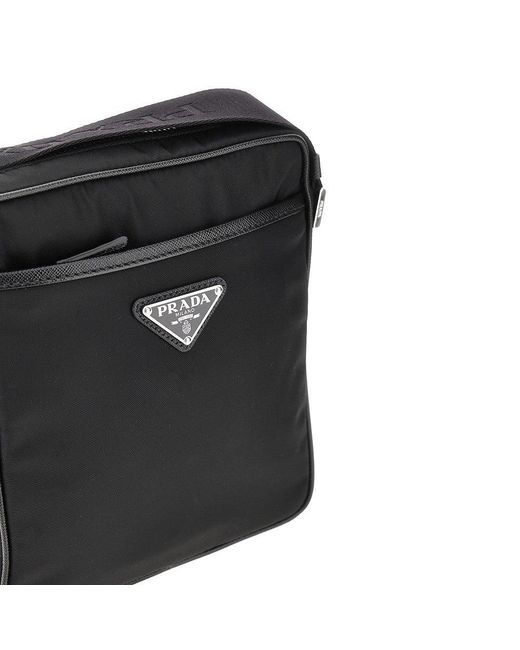 Prada Black Re-Nylon Crossbody Bag for men