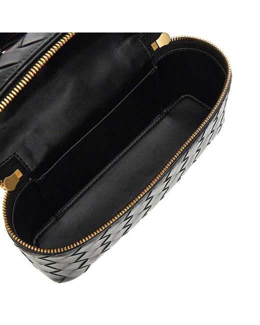Bottega Veneta Black Leather 'Bang Bang' Vanity Case Bag