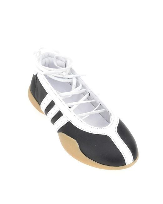 Adidas Originals Blue 'Taekwondo Mei' Leather Ballerinas Sneakers