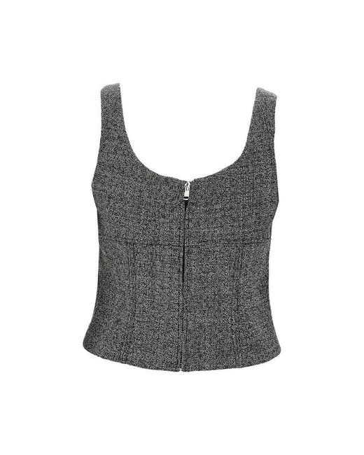 Gucci Gray Wool Grisaille Top