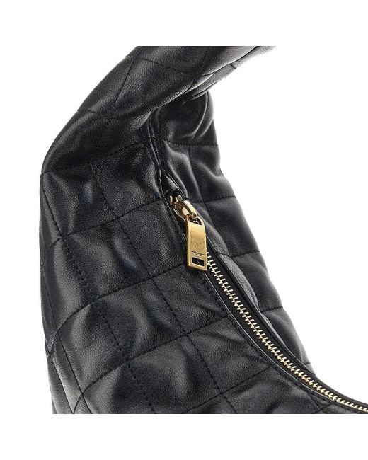 Saint Laurent Gray 'Icare' Quilted Nappa Leather Hobo Bag