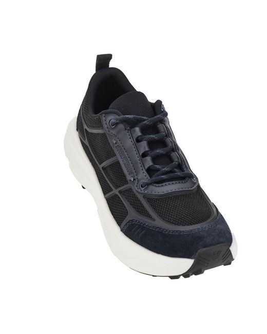 Emporio Armani Blue Sneakers for men