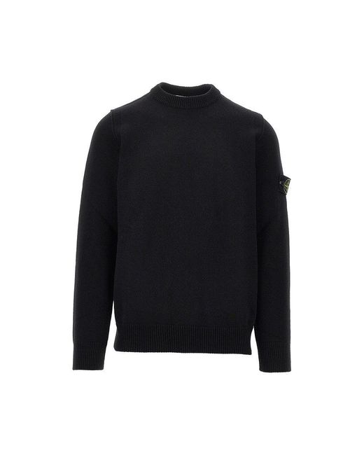Pullover di Stone Island in Black da Uomo