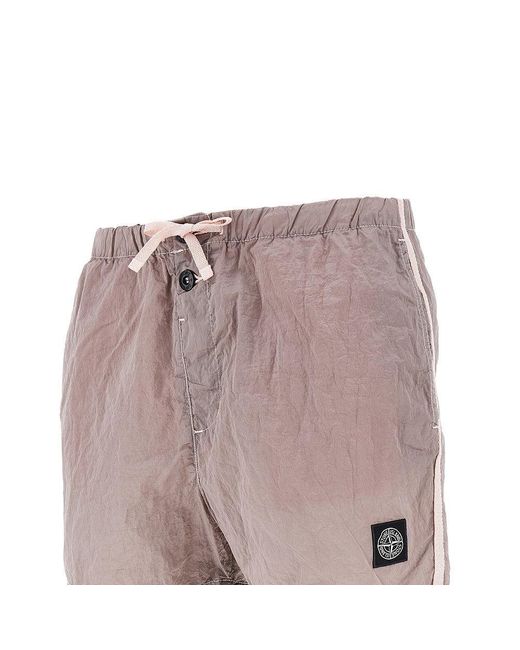 Bermuda Mare di Stone Island in Purple da Uomo