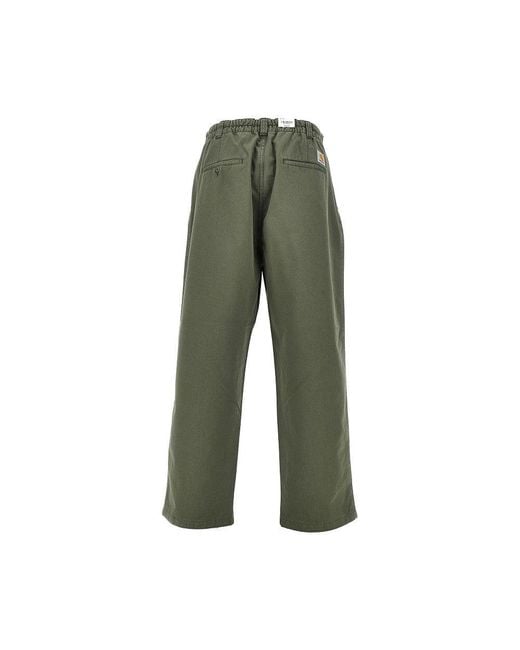 Carhartt Green 'Marv' Cotton Twill Pants for men