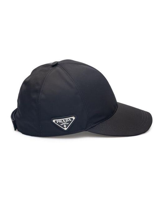 Prada Blue Re-Nylon Baseball Hat for men