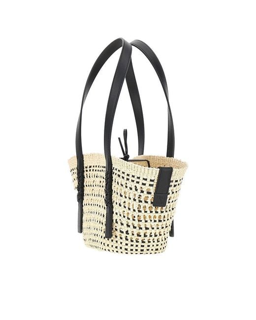 Loewe Metallic Braided Palm Small 'Braid' Basket Bag