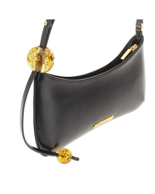 Jacquemus Black Leather Medium 'Le Chiquito' Bag