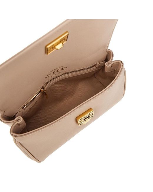 Dolce & Gabbana Natural Plongé Leather 'My Sicily' Bag