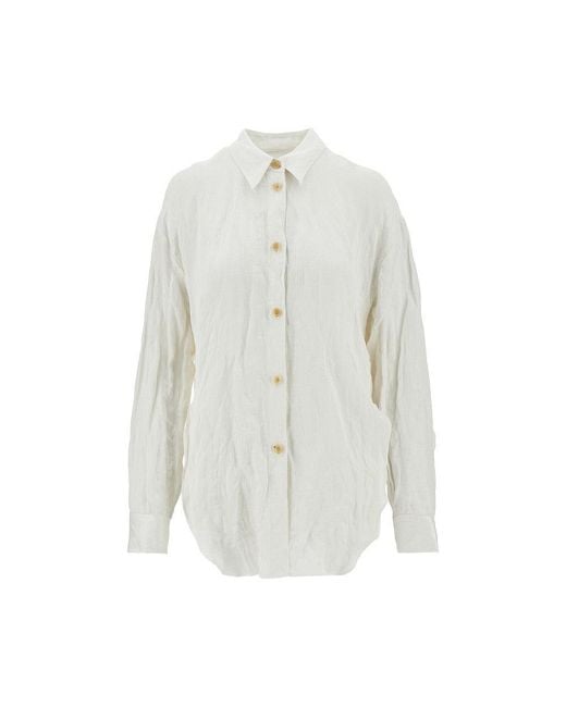 Khaite White 'Goya' Voile Shirt