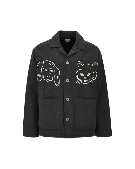 Obey Black 'Vesta' Shirt Jacket for men