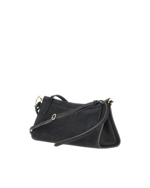 【ALAIA直営店】SAC LE CLICK EAST WEST SMALL EN NUBUCK Alaïa Small 'Le Click East West' Nubuck Leather Bag in Black