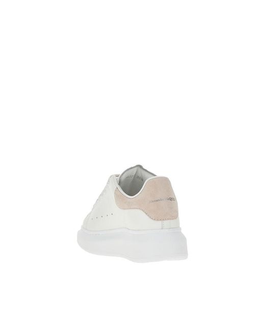 McQueen Gray Leather Oversize Sneakers