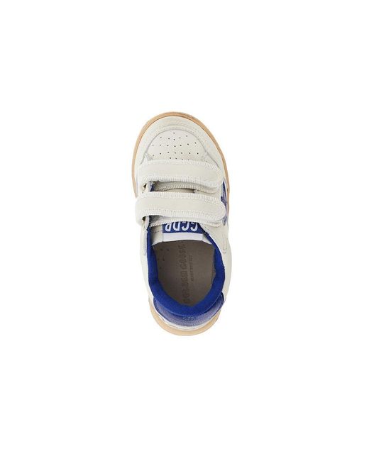 Golden Goose Deluxe Brand Blue 'Ball Star Strap' Leather Sneakers Kids