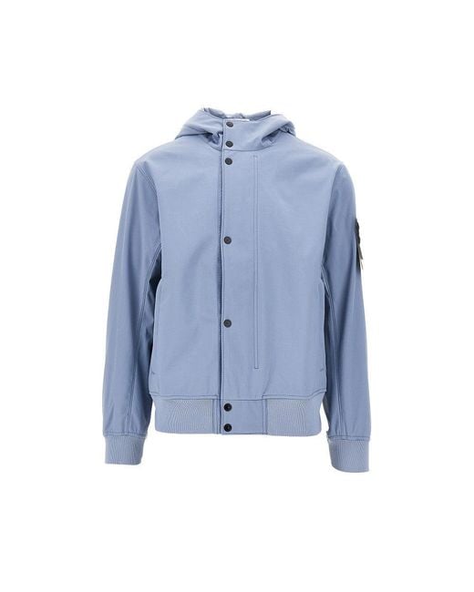 Stone Island Blue E. Dyelight Soft Shell-R Jacket for men