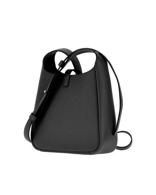 Tory Burch Black 'Miller Swing' Grained Leather Crossbody Bag
