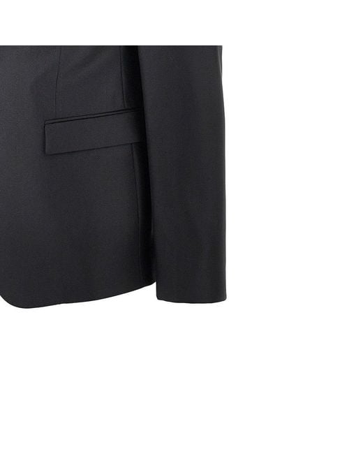 Emporio Armani Black Light Wool David Line Suit for men
