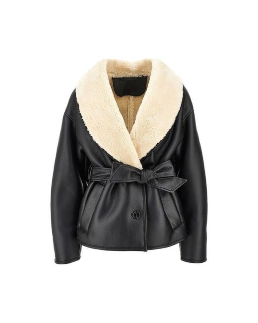 Stand Studio Black 'Kathini' Faux Leather Jacket