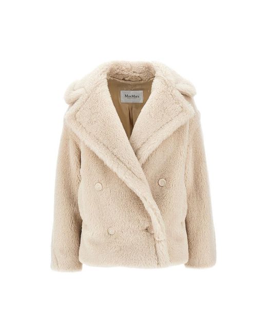 Max Mara Natural Wool-Blend Short Coat