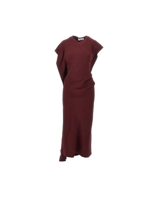 Victoria Beckham Red 'Victoria' Cady Dress