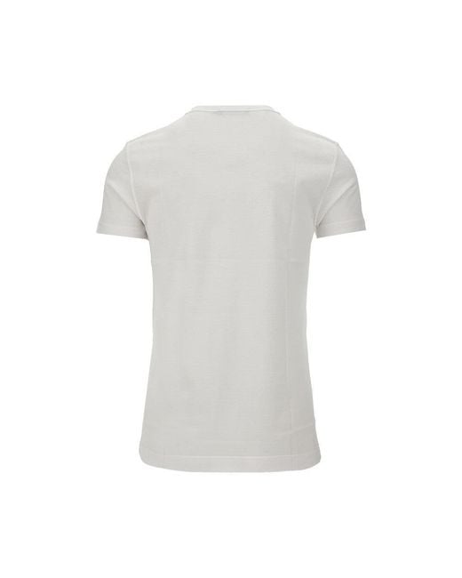 Dolce & Gabbana Gray Logo Plate T-Shirt for men