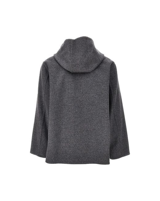 Bottega Veneta Gray Wool Double Blouson Jacket for men