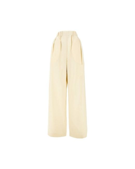Jil Sander Natural Wool Ripstop Pants