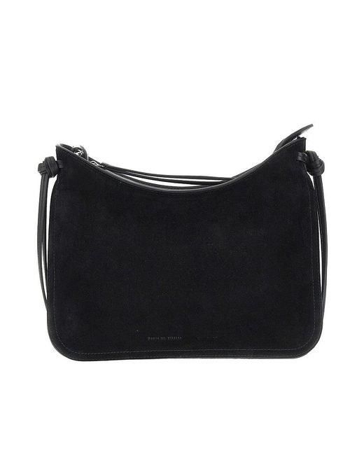 Phoebe Philo Black Leather Small 'Gig' Shoulder Bag