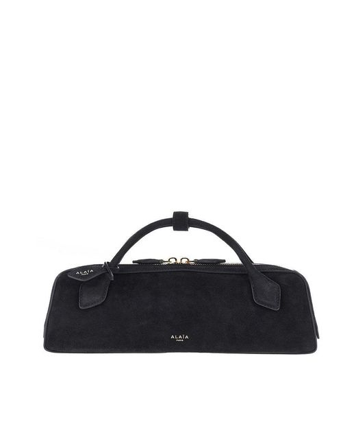 Alaïa Blue Suede Leather 'Le Teckel' Clutch
