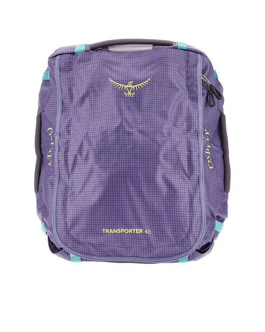 Osprey Purple 'Transporter Duffel 40' Travel Bag for men