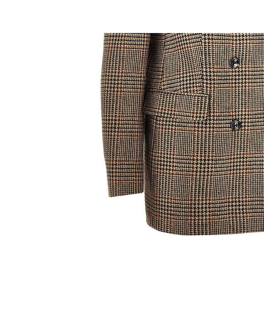 Tagliatore Brown 'Jasmine' Prince Of Wales Jacket