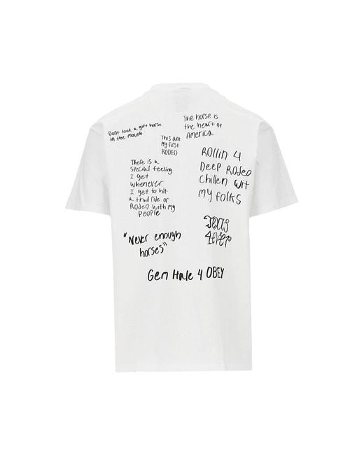 Obey White Rodeo Queen' T-Shirt for men
